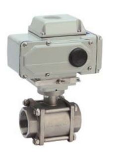 Electric Actuated Three Piece Ball Valve