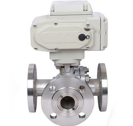 Electric Actuated Three Way Ball Valve